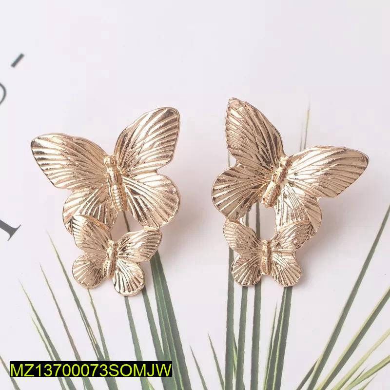 Golden-Plated Drop Earrings