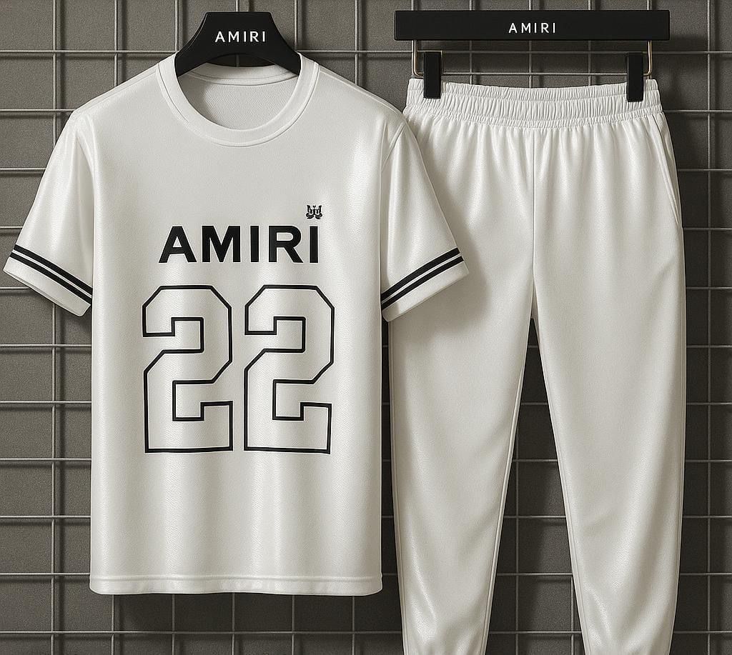 Men's White Plain Track Suit