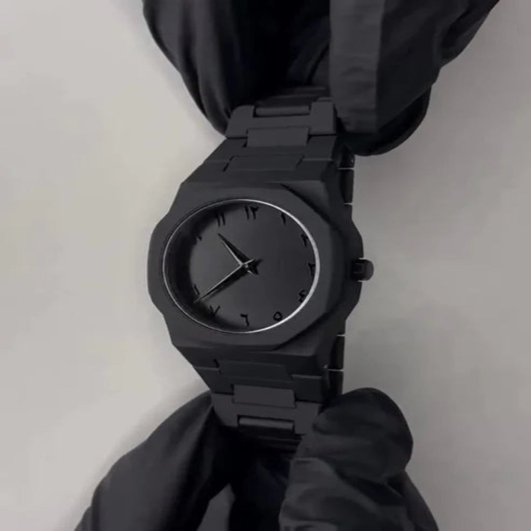 Men’s Black Brass Analogue Watch