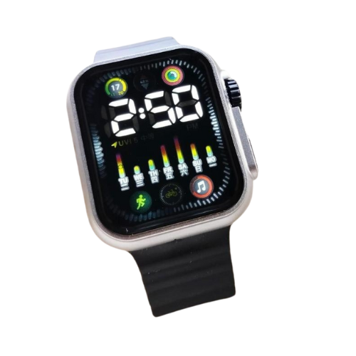 Men's Rectangular LED Digital Watch