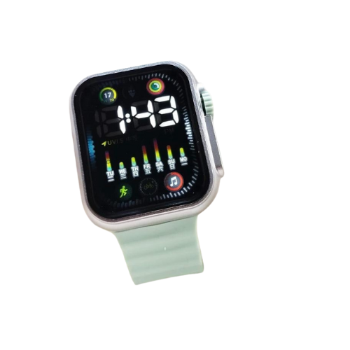 Men's Rectangular LED Digital Watch