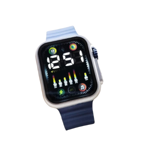 Men's Rectangular LED Digital Watch