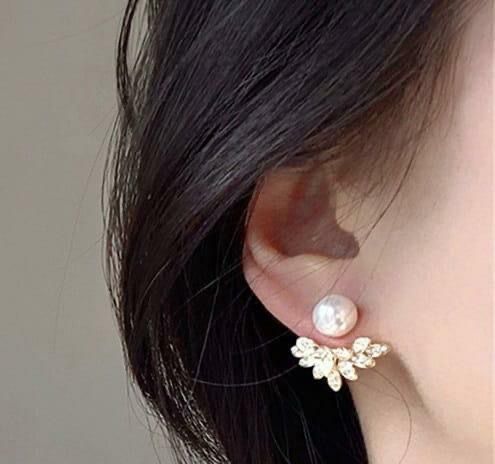 Silver-Plated Beaded Earrings