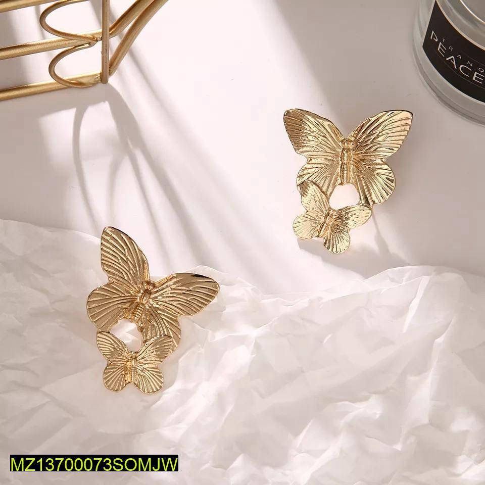 Golden-Plated Drop Earrings