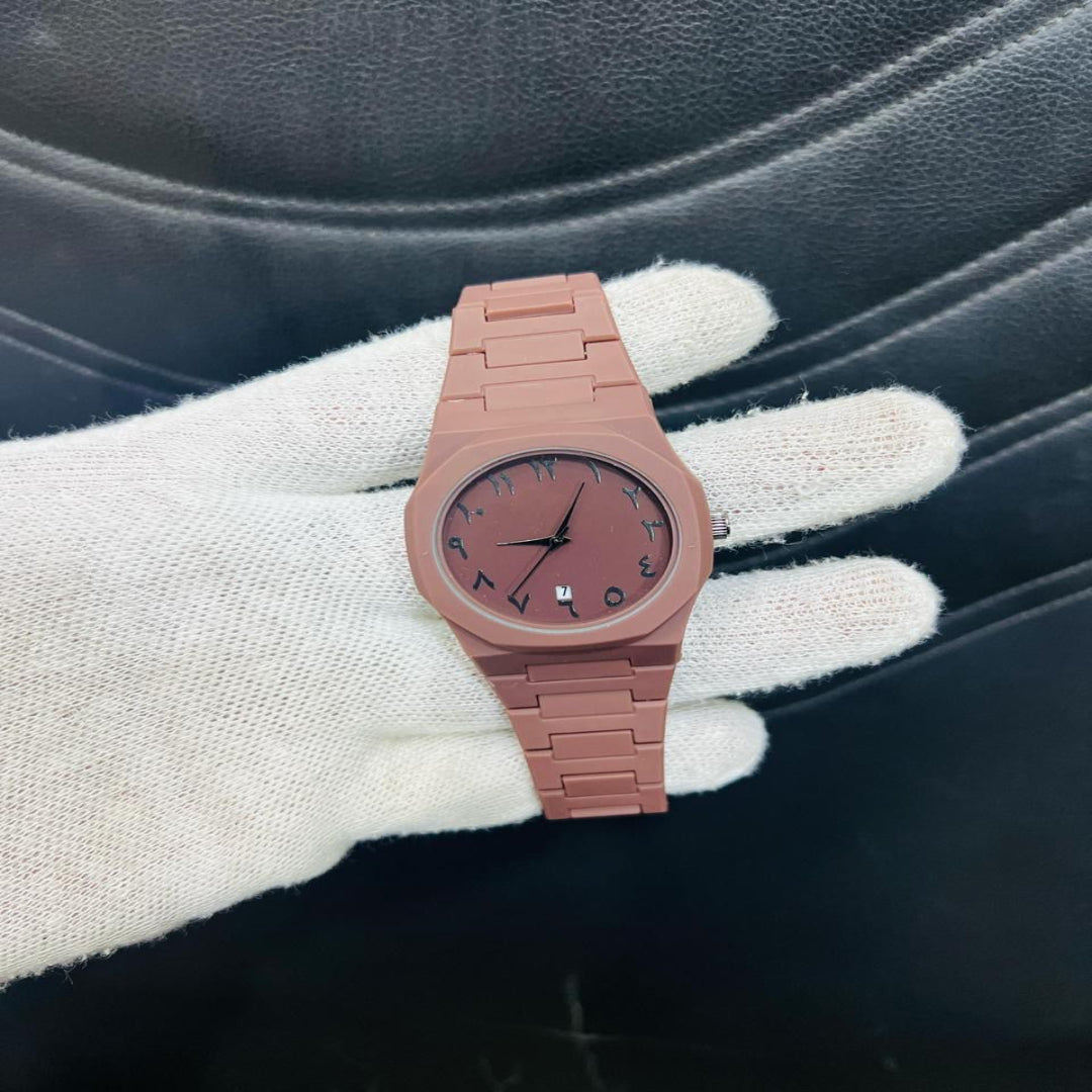 Multicolor Carbon Fiber Analogue Watch