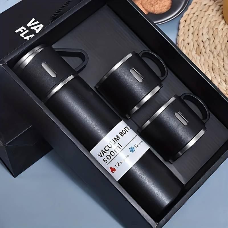Stainless Steel Vacuum Flask Set