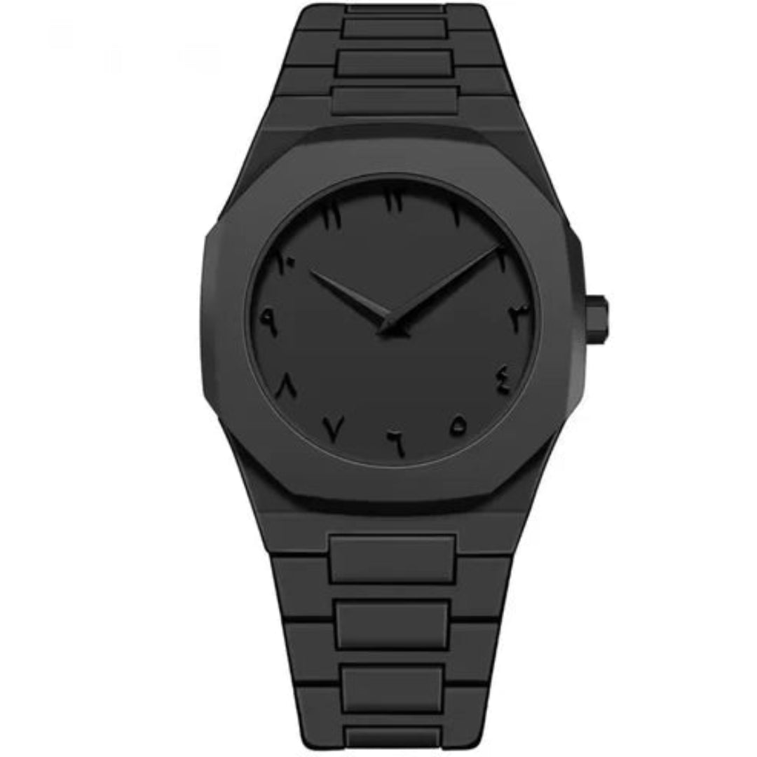 Men’s Black Brass Analogue Watch